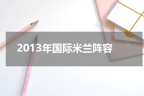 2013年国际米兰阵容
