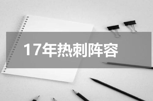 17年热刺阵容