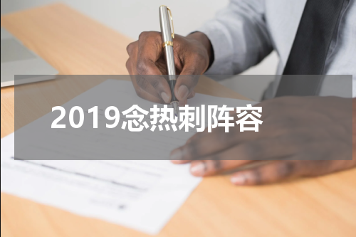 2019念热刺阵容