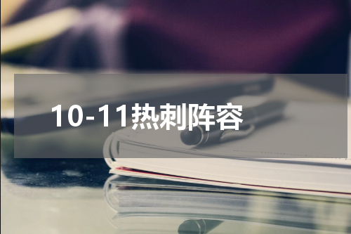 10-11热刺阵容