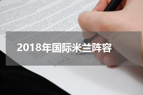 2018年国际米兰阵容