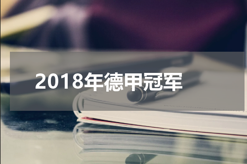 2018年德甲冠军