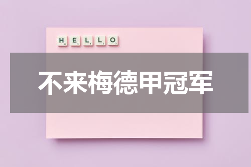 不来梅德甲冠军