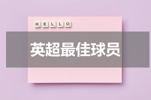 英超最佳球员