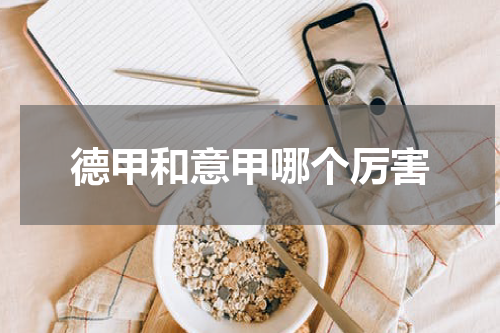 德甲和意甲哪个厉害