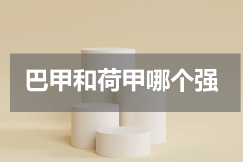 巴甲和荷甲哪个强