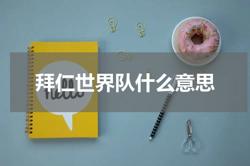 拜仁世界队什么意思