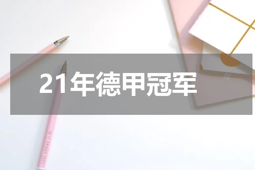 21年德甲冠军