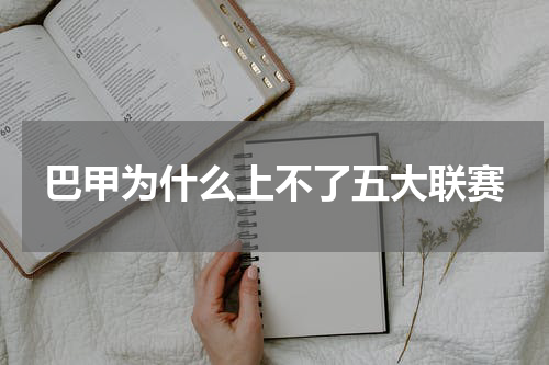 巴甲为什么上不了五大联赛