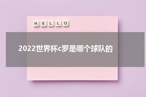 2022世界杯c罗是哪个球队的