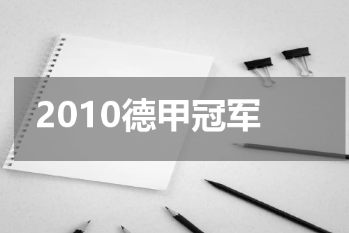 2010德甲冠军