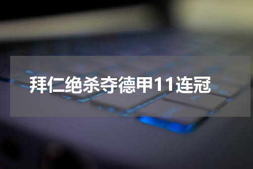 拜仁绝杀夺德甲11连冠