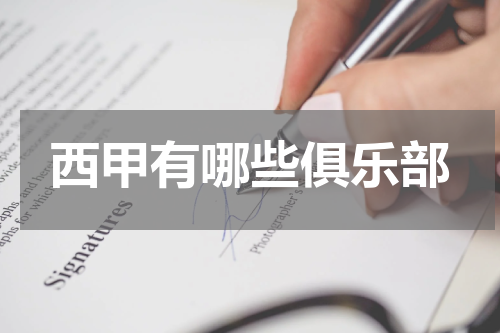 西甲有哪些俱乐部