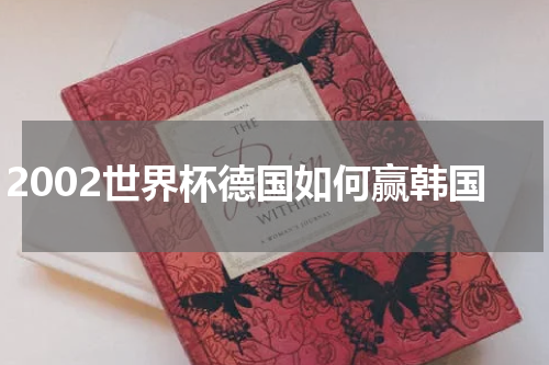 2002世界杯德国如何赢韩国