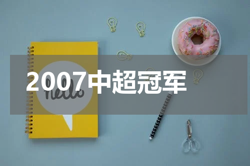 2007中超冠军