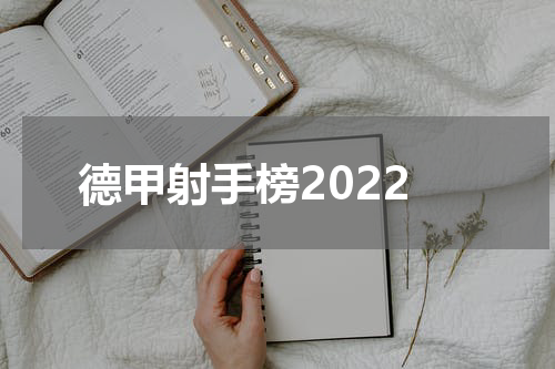德甲射手榜2022