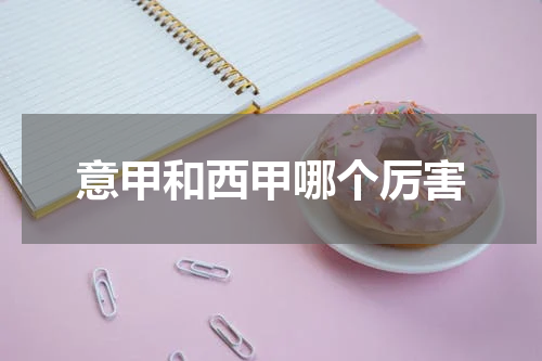 意甲和西甲哪个厉害