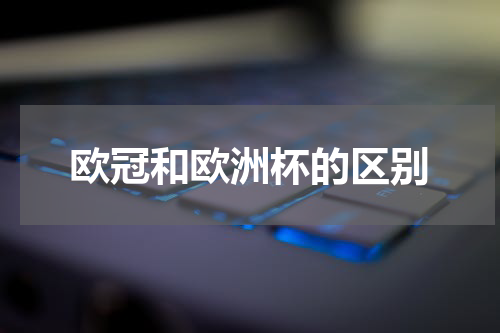 欧冠和欧洲杯的区别