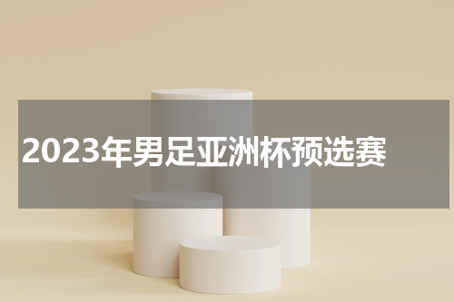 2023年男足亚洲杯预选赛