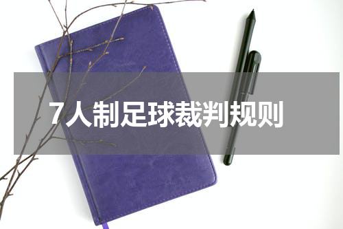 7人制足球裁判规则