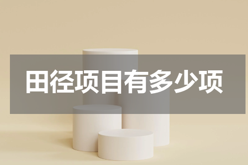 田径项目有多少项
