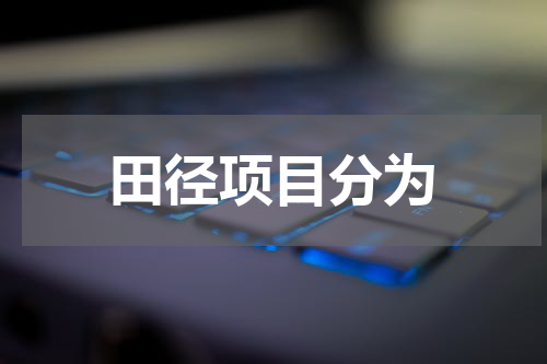 田径项目分为