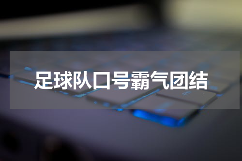 足球队口号霸气团结