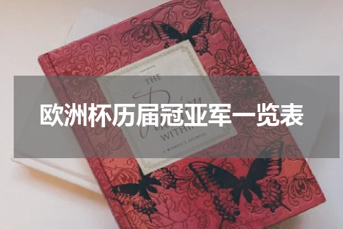 欧洲杯历届冠亚军一览表