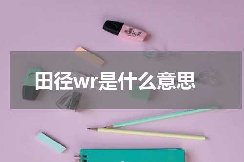 田径wr是什么意思