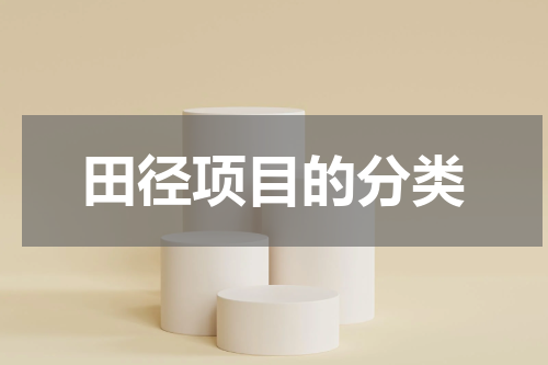 田径项目的分类