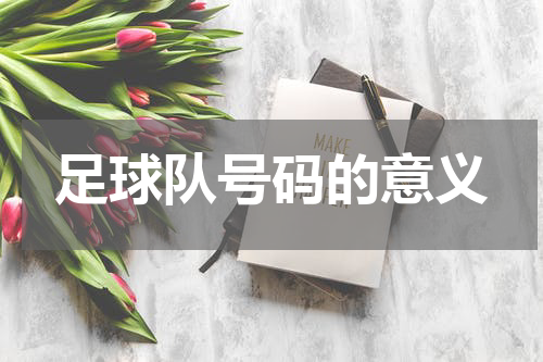 足球队号码的意义