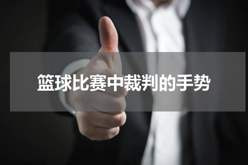 篮球比赛中裁判的手势