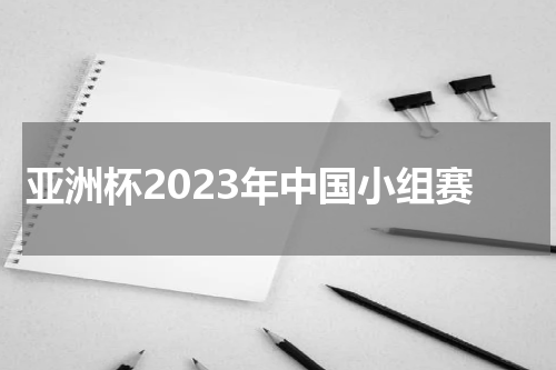 亚洲杯2023年中国小组赛