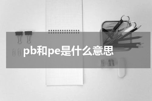pb和pe是什么意思