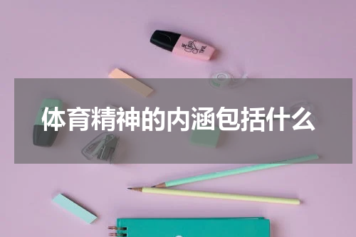 体育精神的内涵包括什么