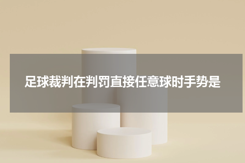 足球裁判在判罚直接任意球时手势是
