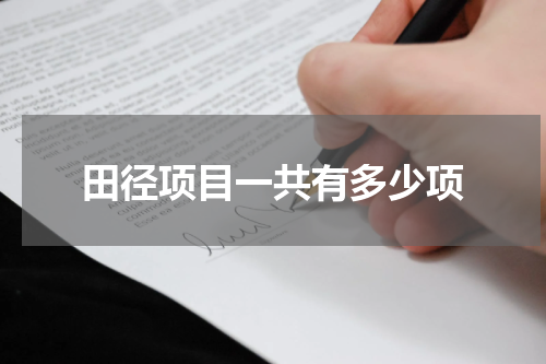 田径项目一共有多少项