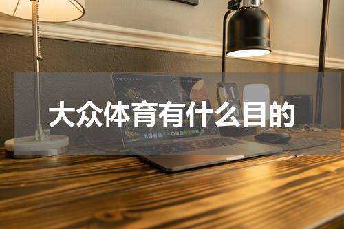 大众体育有什么目的