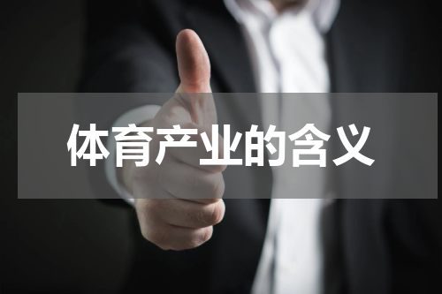 体育产业的含义