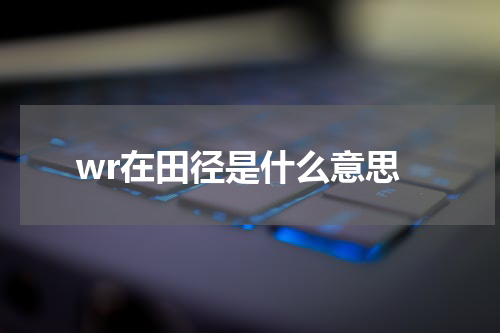 wr在田径是什么意思