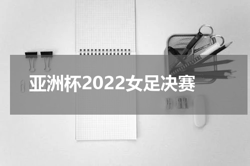 亚洲杯2022女足决赛