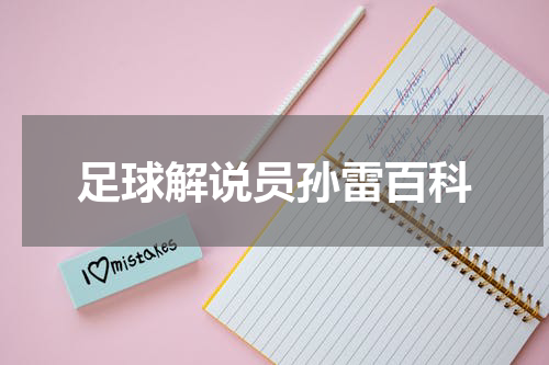 足球解说员孙雷百科
