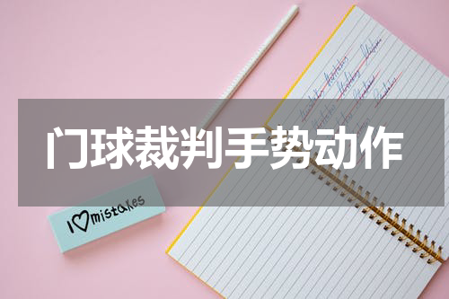 门球裁判手势动作