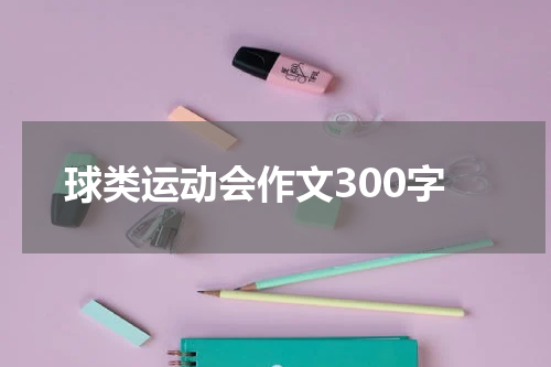 球类运动会作文300字