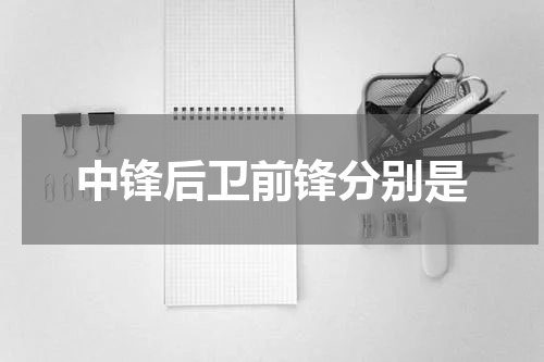 中锋后卫前锋分别是