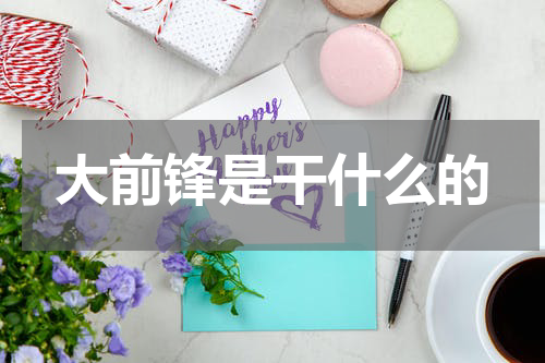 大前锋是干什么的
