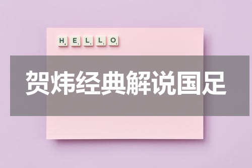 贺炜经典解说国足