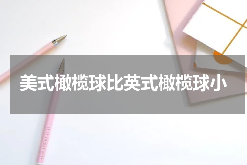 美式橄榄球比英式橄榄球小