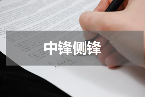 中锋侧锋