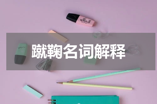 蹴鞠名词解释